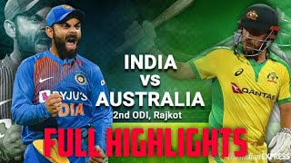 highlights  India Vs Australia  2nd ODI  2020  Rajkot Gujarat [upl. by Rowell]