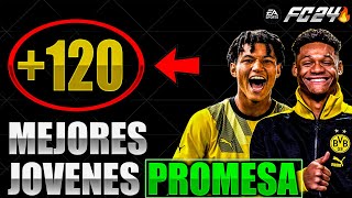 120 MEJORES JOVENES PROMESAS para MODO CARRERA en FC 24 BARATOS amp BRUTALES😱🔥 [upl. by Neeloc]