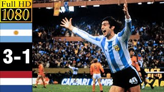 Argentina 31 Netherlands world cup 1978 Final  Full highlight  1080p HD  Kempes [upl. by Abisha]