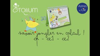 Présentation du chevalet Etoilium quot SAVOIR JONGLER EN CALCUL quot [upl. by Leahcin946]