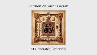 Overview Sermon on St Lucian by Odo I of Beauvais AI Summary [upl. by Leigha]