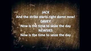 Newsies  Seize The Day karaoke Dance cut [upl. by Garrek363]