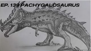 วาดภาพ Pachygalosaurus Jurassic world the game Ep 139 [upl. by Jasmin]