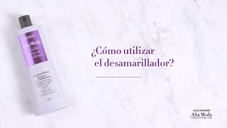 ¿Cómo utilizar el Desamarillador  Alfaparf Alta Moda [upl. by Marna]