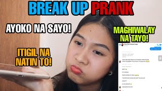 BREAK UP PRANK KAY MITCHIEBOY UMIYAK TULOY SYA😢 [upl. by Erasme34]