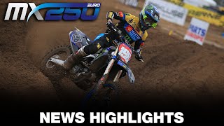 EMX250 News Highlights  Monster Energy MXGP of Flanders 2020 motocross [upl. by Alletneuq]