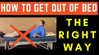 How to Get Out of Bed WITHOUT PAIN mobility exercise [upl. by Erminia]