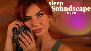 ASMR 1 Hour Sleep Soundscape 〜 Mouth Sounds Brushing and Scratching 4K [upl. by Aneryc]