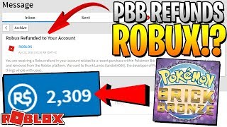 POKEMON BRICK BRONZE DELETED BUT REFUNDS ROBUX IN ROBLOX [upl. by Arnold]