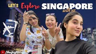 Explore Singapore with us ❤️🥰  layover Vlog [upl. by Etteniotnna9]