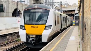 Thameslink 700039 At Farringdon From Cambridge To Brighton [upl. by Lsil116]