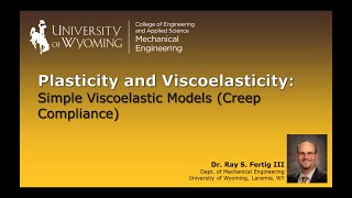 32b Simple Viscoelastic Models Creep Compliance [upl. by Certie909]