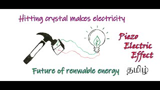 Piezo electricity in tamil Renewable source micro physics [upl. by Hacissej]