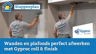 How to Wanden en plafonds perfect afwerken met Gyproc roll amp finish [upl. by Ail]