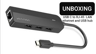 VENTION type C Usb Hub LAN adapter [upl. by Dimo]