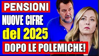 PENSIONI CLAMOROSO 👉 NUOVI AUMENTI per IL 2025 DOPO LA GAFFE DEI 3 EURO LE CIFRE quotAGGIORNATEquot 💰📈 [upl. by Neufer]