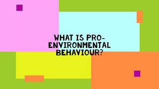 Proenvironmental Behaviour and Mental Health [upl. by Demetris978]