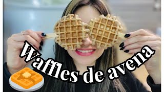 WAFFLES DE AVENA  RECETA PARA BEBÉS Y TODA LA FAMILIA 🧇 HOTCAKES 🥞 [upl. by Eberly]