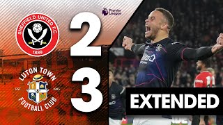 Sheffield United 23 Luton  Extended Premier League Highlights [upl. by O'Doneven]