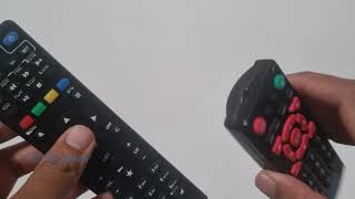 dilos hds25490 set top box remote pairing with tv remote video by itsmkumar [upl. by Yevad]