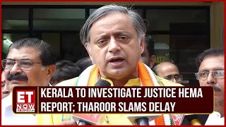 Shashi Tharoor Slams Government for Delaying Justice Hema Report Demands Immediate Action [upl. by Pirbhai]