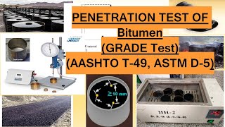 PenetrationGrade Test of Bitumen Part1 Demonstration HindiUrdu [upl. by Neneek]