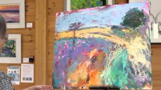 Painting Demonstration Landscape in Oil over Acrylic [upl. by Melany24]