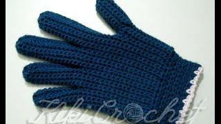 Crochet Gloves with Fingers part 2 [upl. by Aiciruam353]