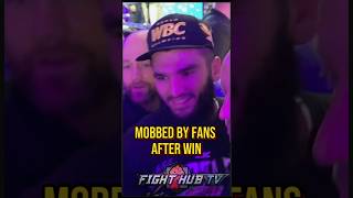 Artur Beterbiev mobbed after undisputed win vs Dmitry Bivol [upl. by Acinnej]