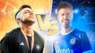 DjMaRiiO vs GERARD PIQUE en FUTBOL REAL [upl. by Renfred]