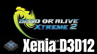 XBOX 360 Emulator Xenia D3D12  Dead or Alive Xtreme 2 [upl. by Ayoj925]