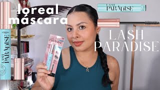 probando MASCARA LOREAL LASH PARADISE waterpfoof  HolaLizy 🦋 [upl. by Kung681]