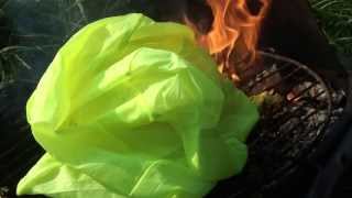 HDV0241 yellow fluorescent Nylon burning [upl. by Ztnahc]