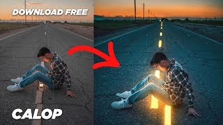 Calop Tutorial  Glowing Road  How to Edit Like Calop  Photo Editing Tutorial [upl. by Risser807]