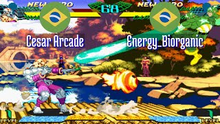 FT5 mshvsf Cesar Arcade BR vs EnergyBiorganic BR Marvel vs Street Fighter Fightcade Sep 1 [upl. by Dreyer]