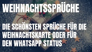 Weihnachten Sprüche 2023  die schönsten Sprüche für die Weihnachtskarte oder den WhatsApp Status [upl. by Nednil724]