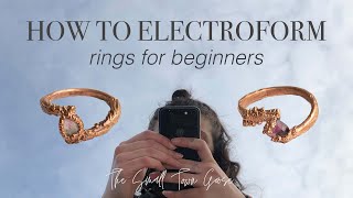 electroforming copper rings  for beginners  step by step [upl. by Aloap704]