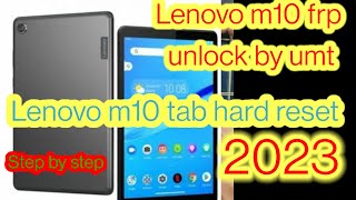 lenovo m10 tab hard reset  lenovo m10 tab frp unlock umt  how to hard reset lenovo m10 tablet [upl. by Odlanyar]