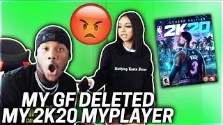 My Girlfriend deleted My Brand New 2k20 MY PLAYER  I ALMOST LOST IT [upl. by Hijoung826]