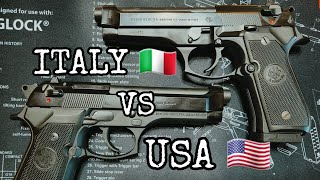 Beretta 92FS VS US M9 [upl. by Aiykan]