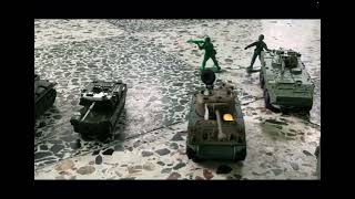 Tank skirmish  army men stop motion [upl. by Dev]