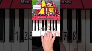 My Ordinary Life The Living Tombstone Piano Tutorial shorts [upl. by Nedra]