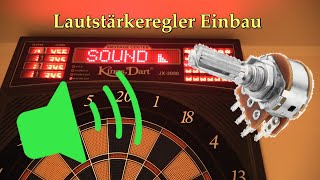 Dartscheibe Lautstärkeregler JX2000 leiser machen [upl. by Notsrik]