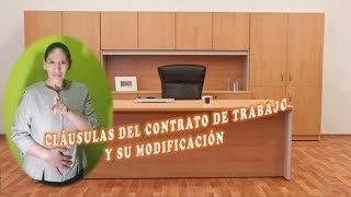 Cláusulas del contrato de trabajo y su modificación Chile [upl. by Faubert265]