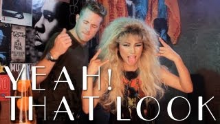 Easy 80s Bombshell Hair Tutorial [upl. by Anatola]