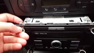 ford mondeo Mk3 how to remove radio 6000 CD [upl. by Riocard534]