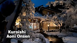 Aoni Onsen Aomori Japan SnowCovered Hot Springs No Electricity No Phone [upl. by Allanson943]