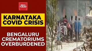 Karnataka Covid Surge Lockdown In States Bengaluru Crematoriums Overburdened More Ground Report [upl. by Esilegna184]