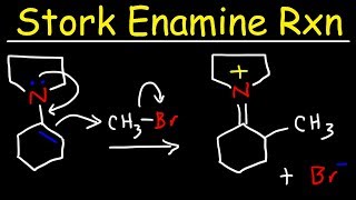 Stork Enamine Reaction Mechanism  Alkylation Acylation amp Michael Addition [upl. by Lanfri560]