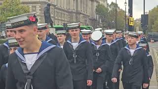 Royal navy crossing the road at parliament square navy [upl. by Screens]